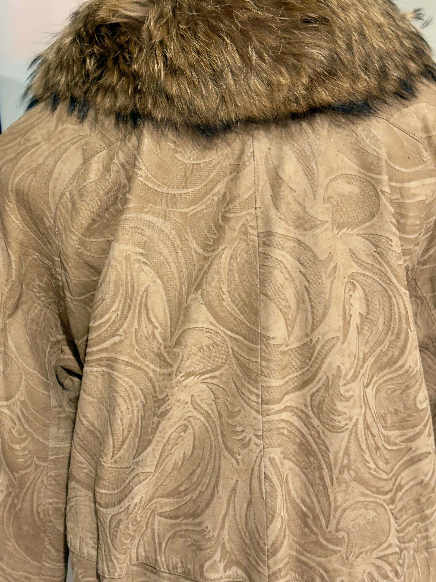 Vintage J. Percy Suede and Fur Jacket